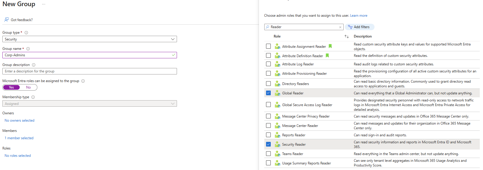 Creating New Group and Roles in E5