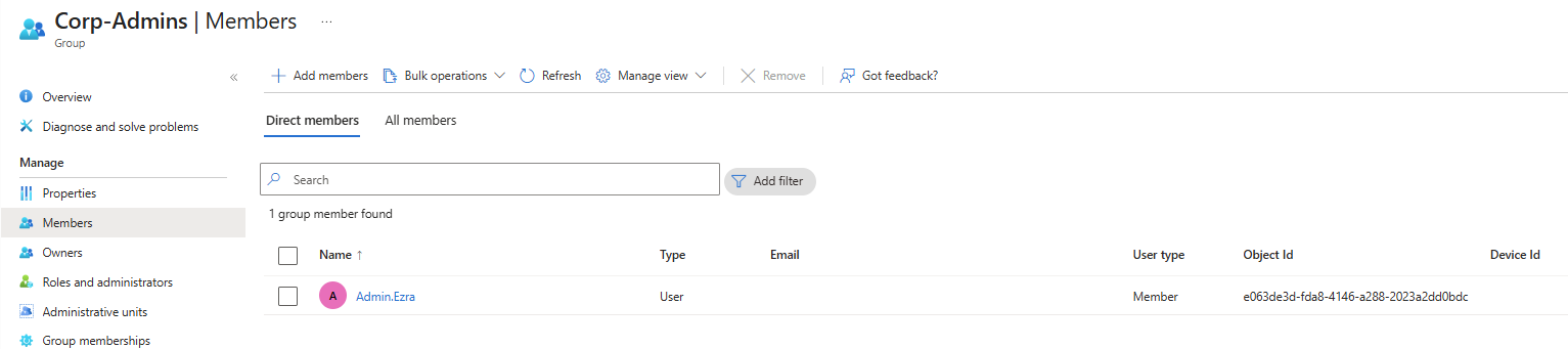 Group Membership in E5