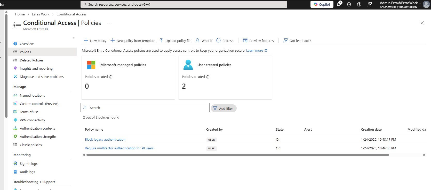 Step 3.1 Policy Overview Page