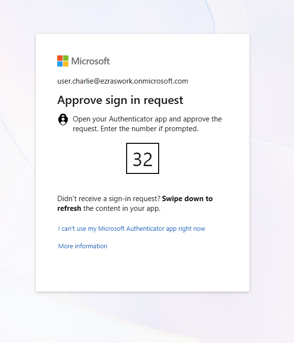Step 3.3 User MFA Prompt